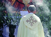 ◄	Wszystkie ołtarze nawiązywały do Ducha Świętego. W procesji uczestniczyli także biskupi katowiccy.