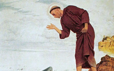 Arnold Böcklin "Św. Antoni wygłaszający kazanie do ryb"; olej na płótnie, 1892 r. Kunsthaus, Zurych