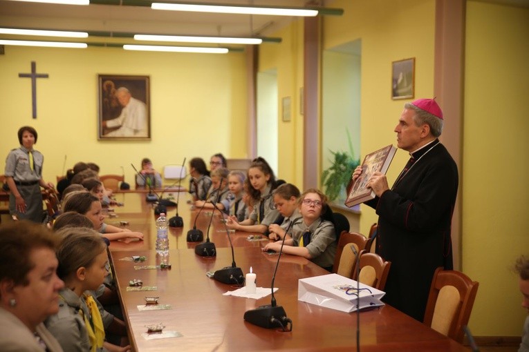 Polscy harcerze z Wileńszczyzny w Sandomierzu