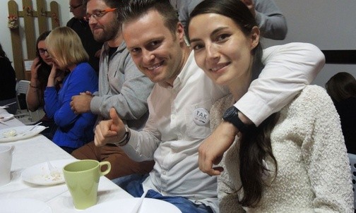 Ania Wójcik i Łukasz Piechuta - uczestnicy spotkania dla narzeczonych