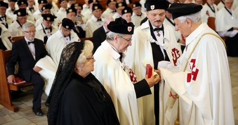 Członkowie zakonu rycerskiego z wizytą na Śląsku