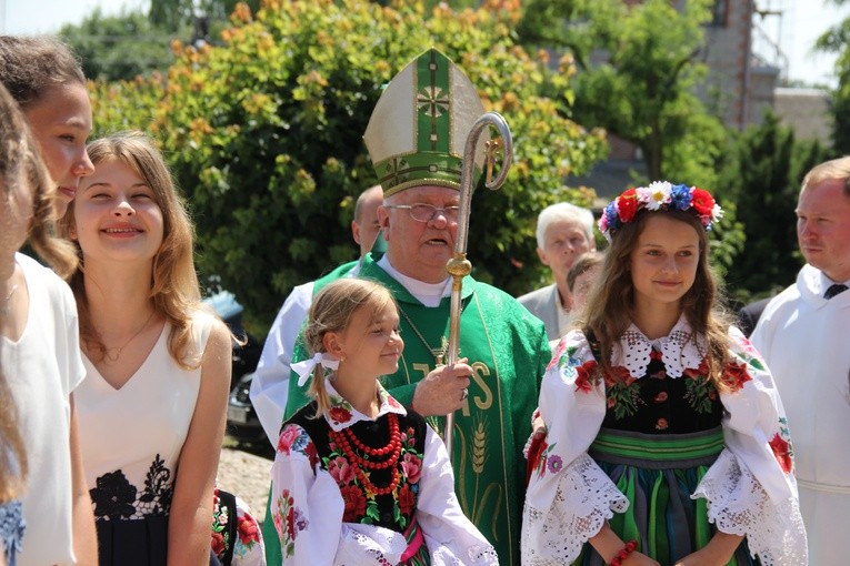 Poświęcenie zegara w Bąkowie Górnym
