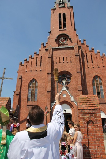 Poświęcenie zegara w Bąkowie Górnym