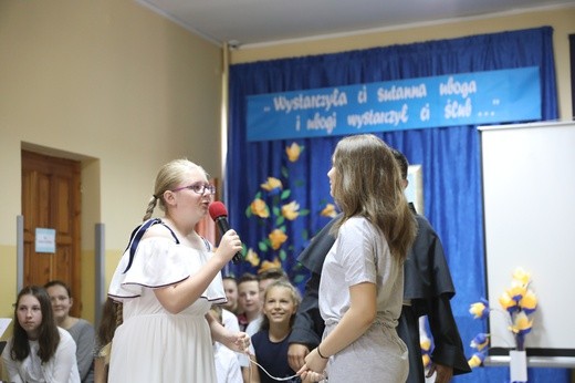 S. Berta Hernandez w szkole bł. Michała Tomaszka w Łękawicy