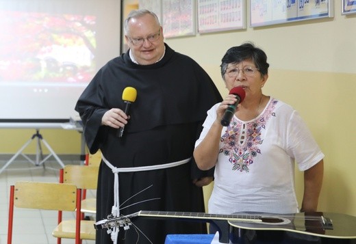 S. Berta Hernandez w szkole bł. Michała Tomaszka w Łękawicy