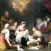 Bartolomé Esteban Murillo "Narodziny św. Jana Chrzciciela", olej na płótnie, ok. 1655 r. Muzeum Nortona Simona Pasadena