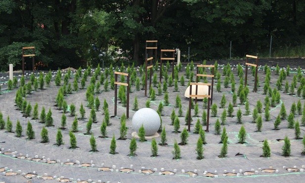 Teren pod labirynt przygotowywany był już od dawna