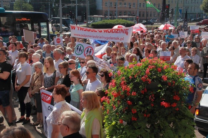 Protest przeciwko Modelowi na rzecz Równego Traktowania