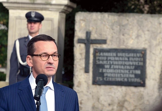 Przemawia premier Mateusz Morawiecki.