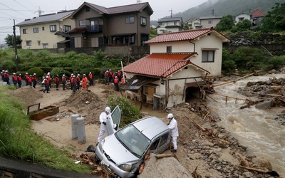 Tragiczne ulewy w Japonii