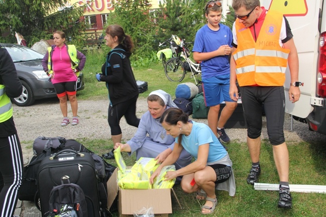 AK rowerami na Jasną Górę