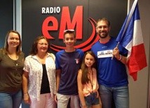 Grażyna, Damien, Oliwia i Tomek Lorente: Allez les Bleus!