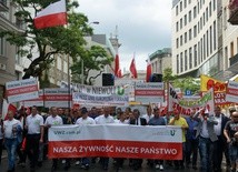 W Warszawie protestowali rolnicy