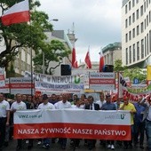 W Warszawie protestowali rolnicy