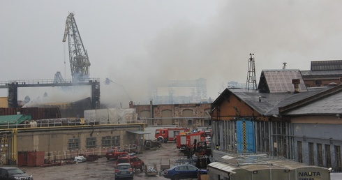 Duży pożar w Gdańsku