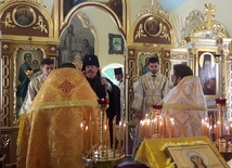 Uroczyste wprowadzenie relikwii św. Marii Magdaleny do prawosławnej parafii w Puławach.