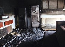 ▲	Ogień wybuchł w pomieszczeniu biurowym.