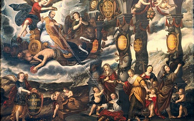Diego Díez Ferreras "Zwycięstwo św. Ignacego" olej na płótnie, 1675 kościół San Miguel i San Julián, Valladolid