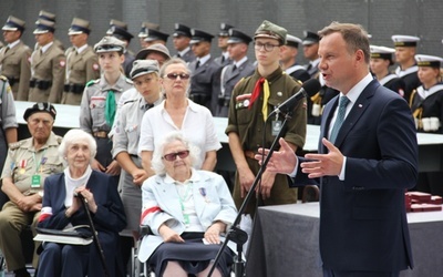 Prezydent do powstańców: Walczyliście za wartości, nie z zemsty