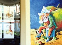 Fragment ekspozycji Jerzego Tomasikiewicza.