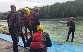 Strażacy i ratownicy wodni ćwiczą w Mysłowicach