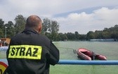 Strażacy i ratownicy wodni ćwiczą w Mysłowicach