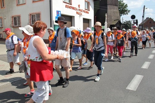 73. Pielgrzymka Rybnicka - grupy 6, 7, 8 i postój w Wilczy