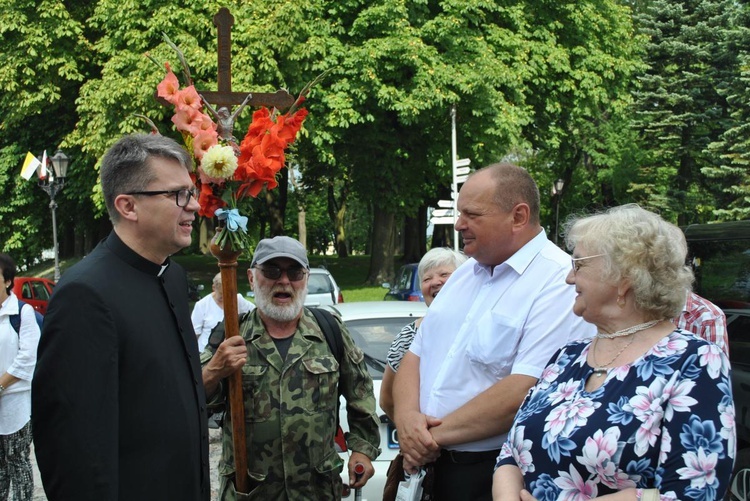 Wyjście pielgrzymów z Chełma.