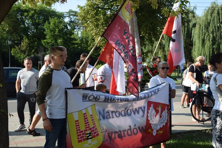 74. rocznica wybuchu powstania warszawskiego - obchody w Żyrardowie