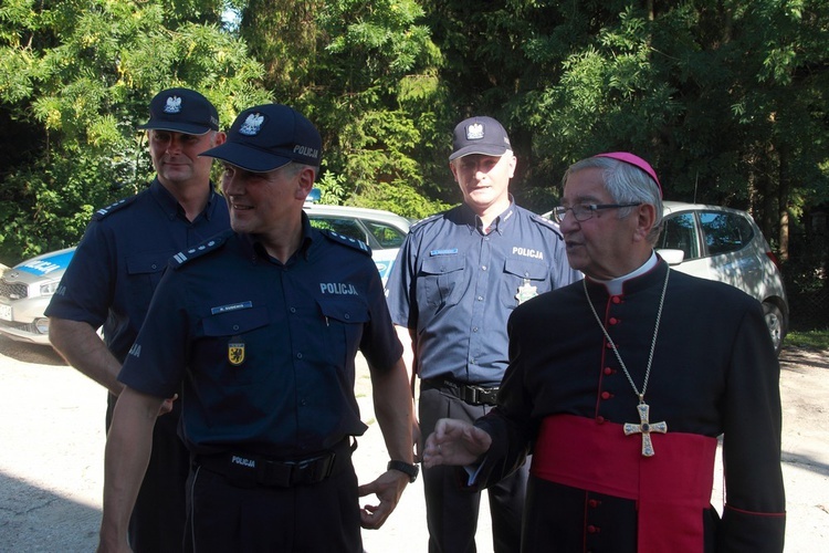 Poświęcenie komisariatu w Trąbkach Wielkich