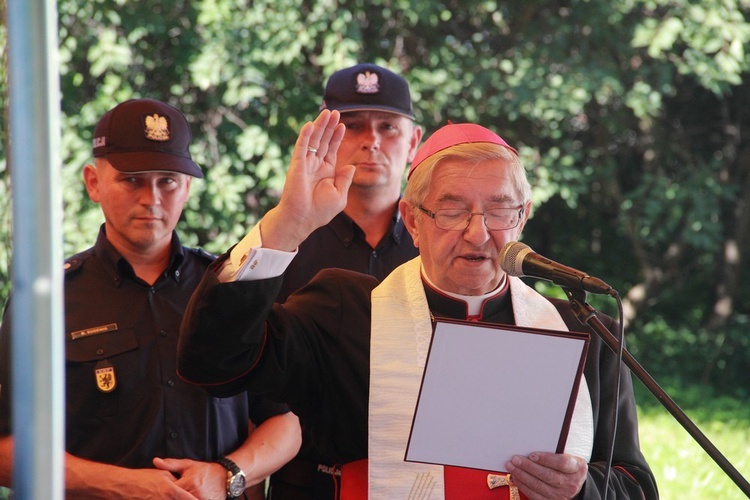 Poświęcenie komisariatu w Trąbkach Wielkich