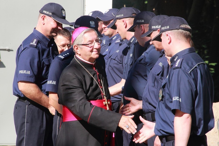 Poświęcenie komisariatu w Trąbkach Wielkich