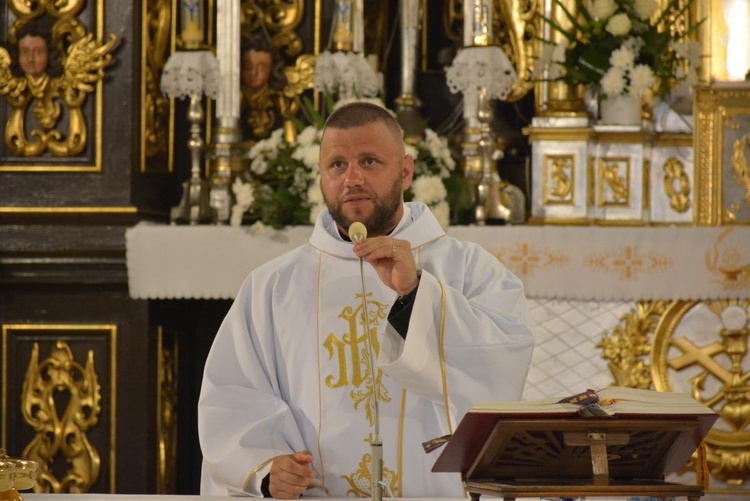 Msza u św. Otylii, kolejny chrzest oraz serdeczne przyjęcie w Chodlu