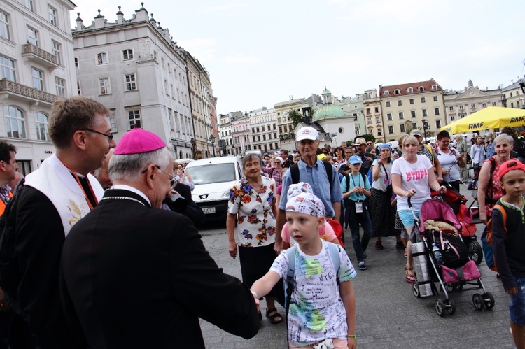 Wyjście 38. Pieszej Pielgrzymki Krakowskiej z Wawelu na Jasną Górę