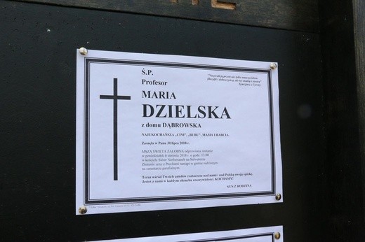 Pogrzeb prof. Marii Dzielskiej