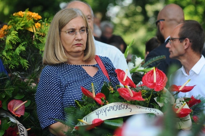 Pożegnanie prof. Dzielskiej na cmentarzu Salwatorskim