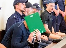 19.07.2018, Wrocław. Początek procesu 10 osób oskarżonych o produkcję dopalaczy i handel nimi.