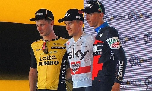 Najlepsi kolarze piątego etapu Tour de Pologne na podium