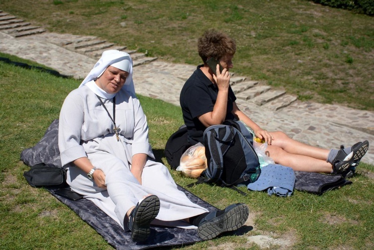 Lubelscy pielgrzymi na Świętym Krzyżu