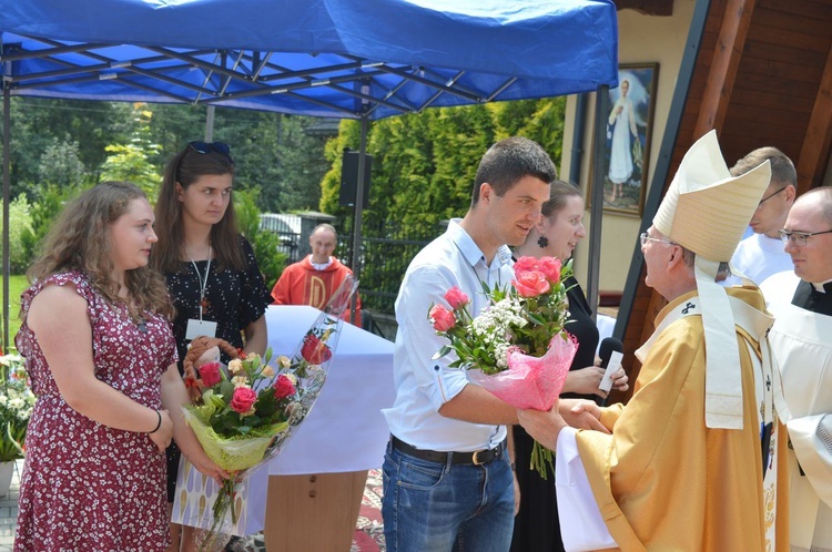 Poświęcenie domu rekolekcyjnego w Suchem