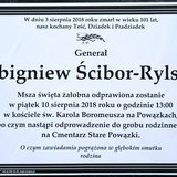 Pogrzeb gen. Ścibora-Rylskiego