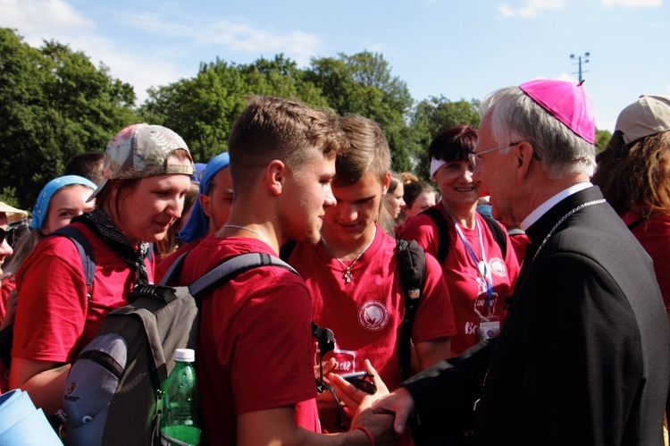 38. PPK na Jasnej Górze - powitanie przez abp. Marka Jędraszewskiego