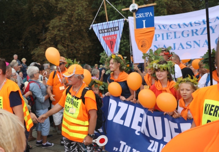 Powitanie 35. Pielgrzymki Oświęcimskiej na Jasnej Górze - 2018