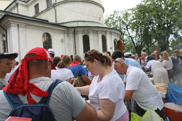 Powitanie pielgrzymów z Oświęcimia na Górce w Gołonogu - 2018