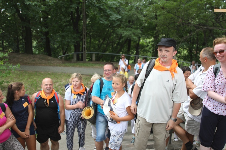 Powitanie pielgrzymów z Oświęcimia na Górce w Gołonogu - 2018