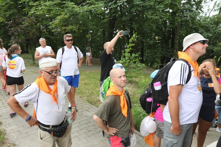 Powitanie pielgrzymów z Oświęcimia na Górce w Gołonogu - 2018