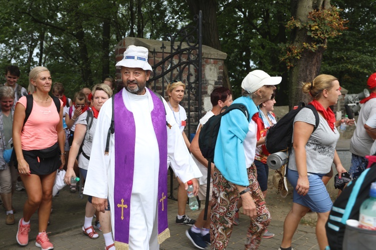 Powitanie pielgrzymów z Oświęcimia na Górce w Gołonogu - 2018