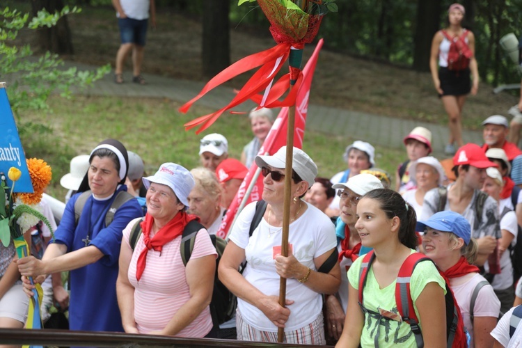 Powitanie pielgrzymów z Oświęcimia na Górce w Gołonogu - 2018