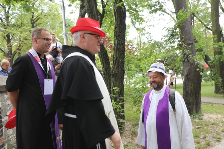 Powitanie pielgrzymów z Oświęcimia na Górce w Gołonogu - 2018