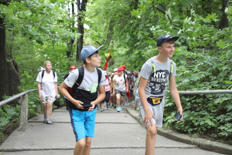 Powitanie pielgrzymów z Oświęcimia na Górce w Gołonogu - 2018